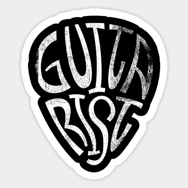 Guitarist's Guitar Plectrum Sticker by Calligrammed